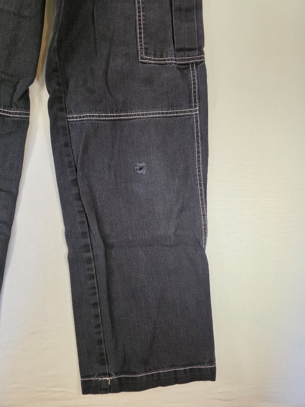 Divided H&M Jeans 90s Y2K Era Cargo Pockets Black Women's Size 0 - Picture 2 of 16